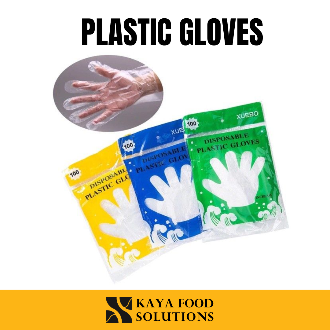 Plastic Dsposble Gloves 100s'