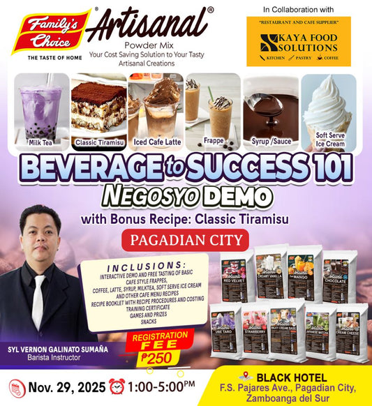 BEVERAGE to SUCCESS 101 NEGOSYO DEMO